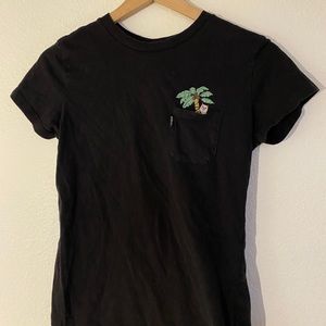 black palm tree ripndip tee